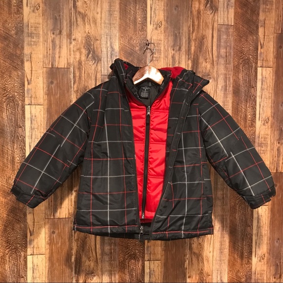 Faded Glory Boys 2 in 1 Coat, Size Boys M (8), Black - Picture 2 of 3